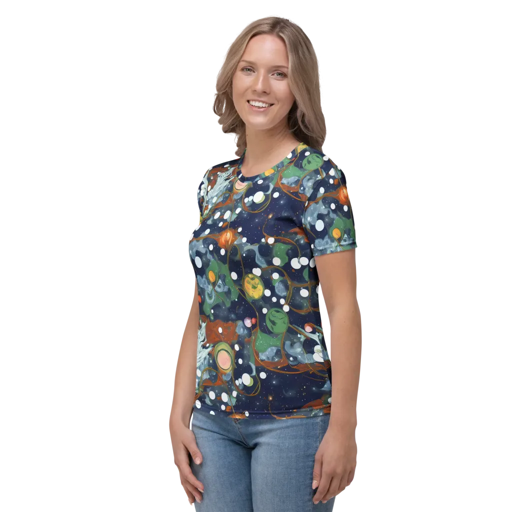 Indigo Wilds on Women's Crew Neck T-Shirt — Left