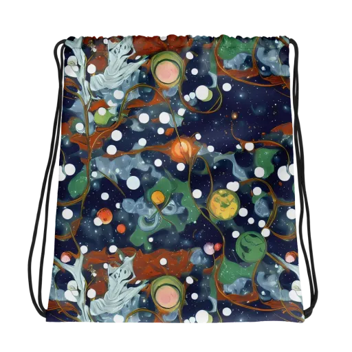 Indigo Wilds on a Drawstring Bag