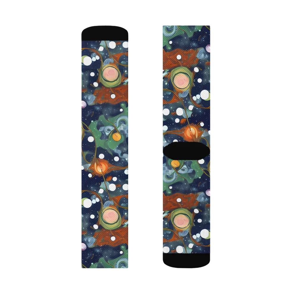 Indigo Wilds on Socks — Left Sock