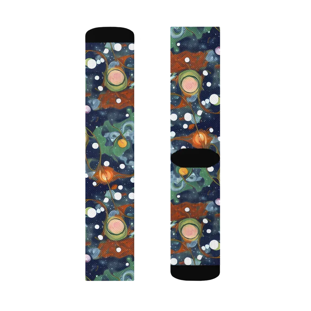 Indigo Wilds on Socks — Right Sock