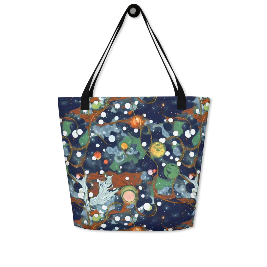Indigo Wilds on Large Tote Bag W/ Pocket — Front
