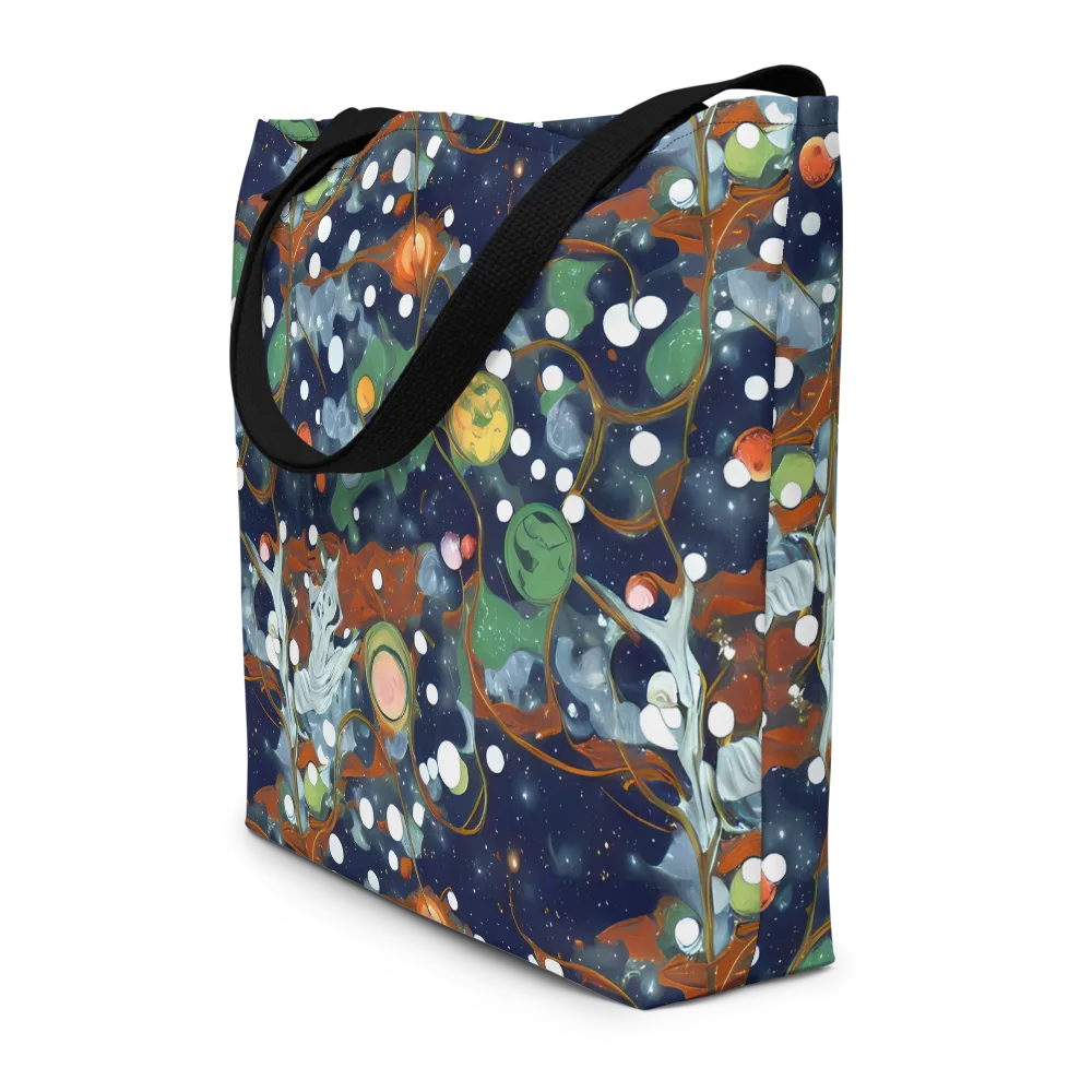 Indigo Wilds on Large Tote Bag W/ Pocket — Front