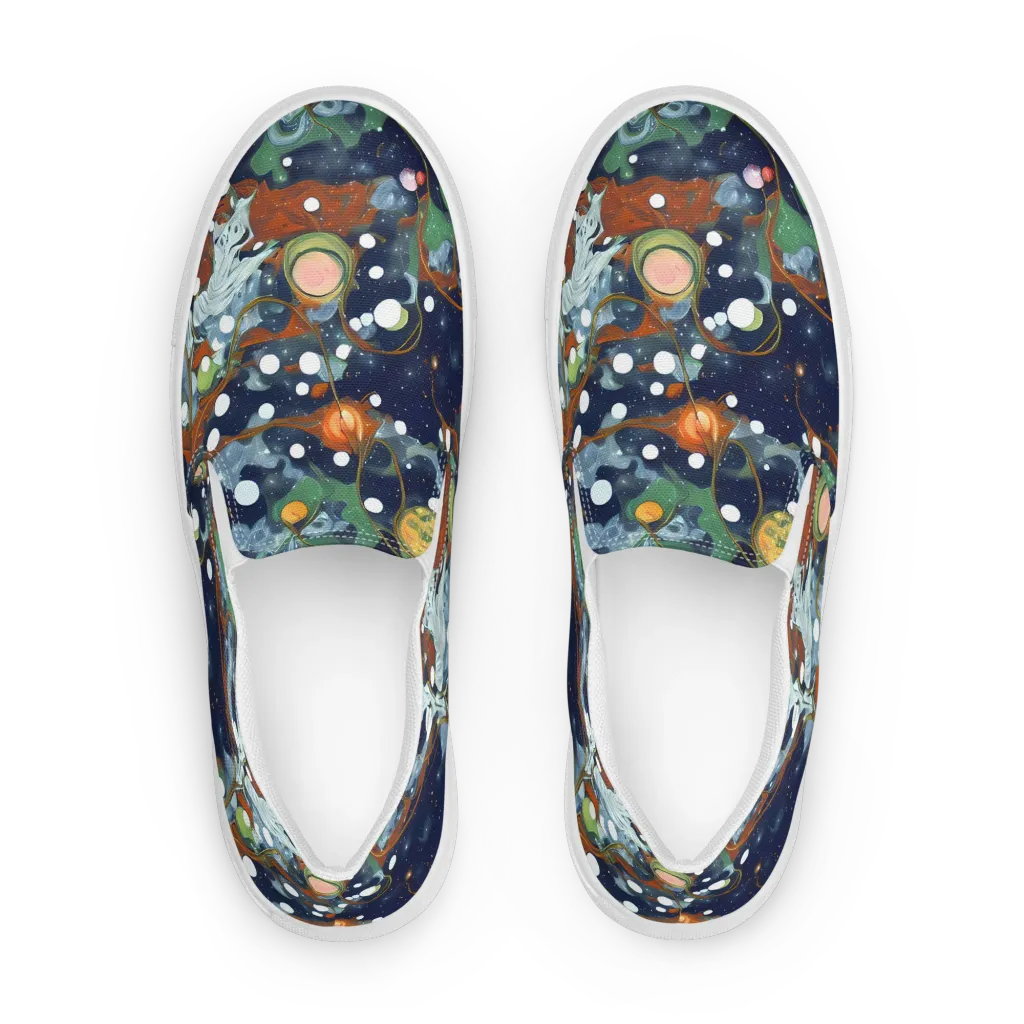 Indigo Wilds on Women's Slip-On Canvas Shoes — Front