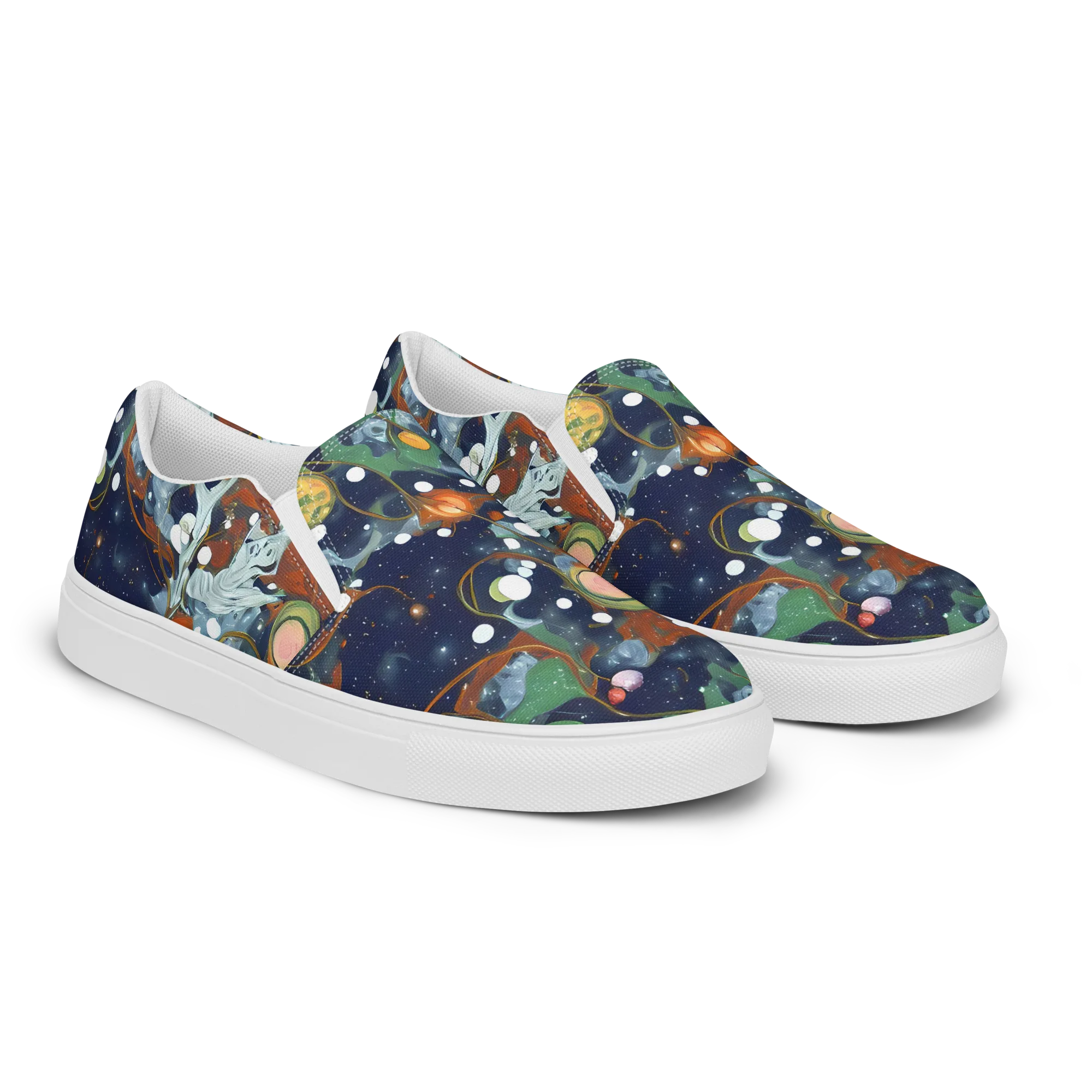 Indigo Wilds on Women's Slip-On Canvas Shoes — Right Front