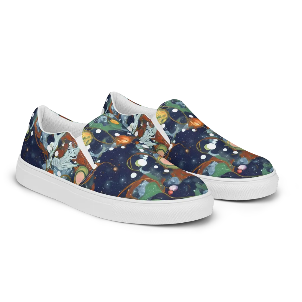 Indigo Wilds on Women's Slip-On Canvas Shoes — Right Front