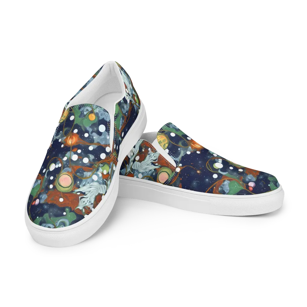 Indigo Wilds on Women's Slip-On Canvas Shoes — Left Front