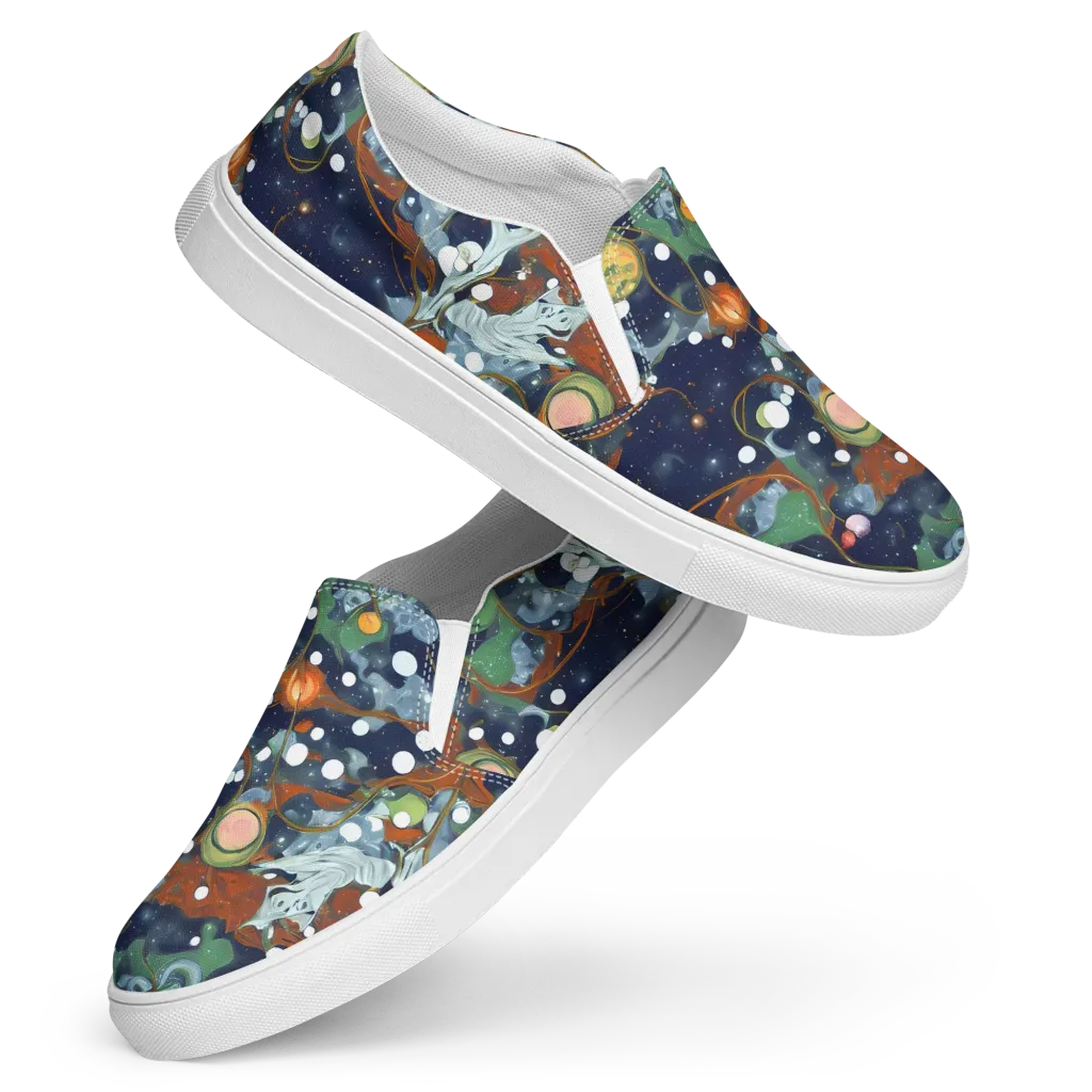 Indigo Wilds on Women's Slip-On Canvas Shoes — Front