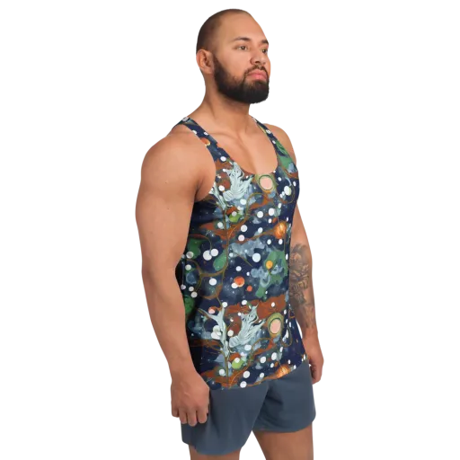Indigo Wilds on a Men's Tank Top