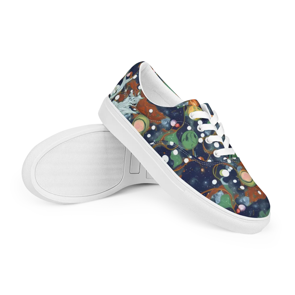 Indigo Wilds on Men's Lace-Up Canvas Shoes — Right Front