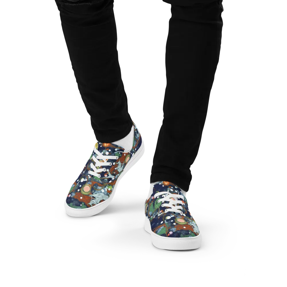 Indigo Wilds on Men's Lace-Up Canvas Shoes — Front