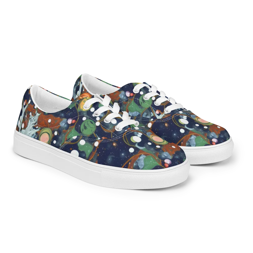 Indigo Wilds on Men's Lace-Up Canvas Shoes — Right Front