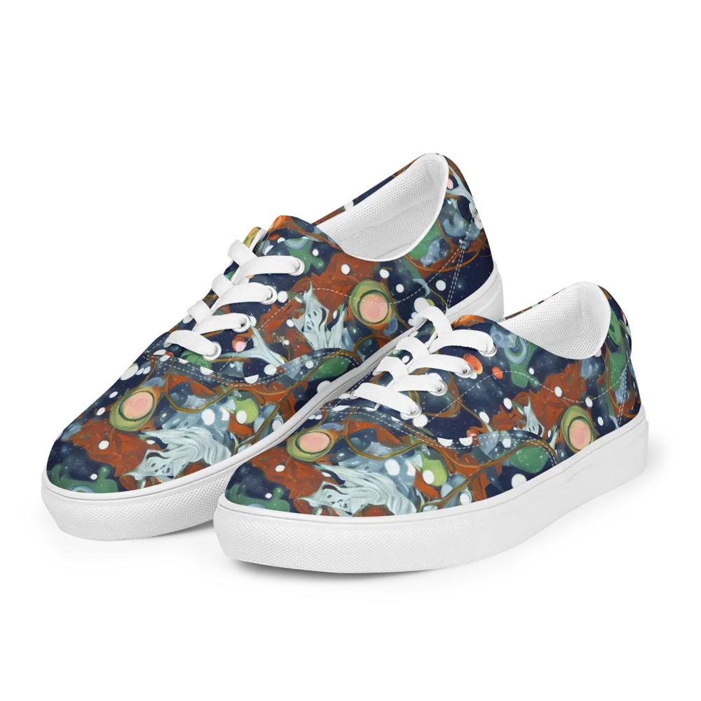 Indigo Wilds on Men's Lace-Up Canvas Shoes — Left Front