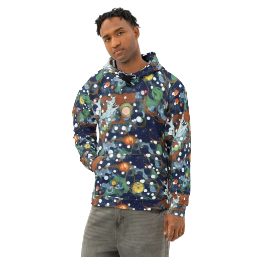 Indigo Wilds on a Cotton Hoodie