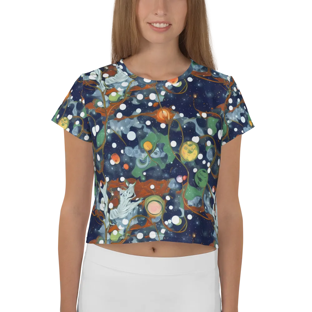 Indigo Wilds on Crop Tee — Front