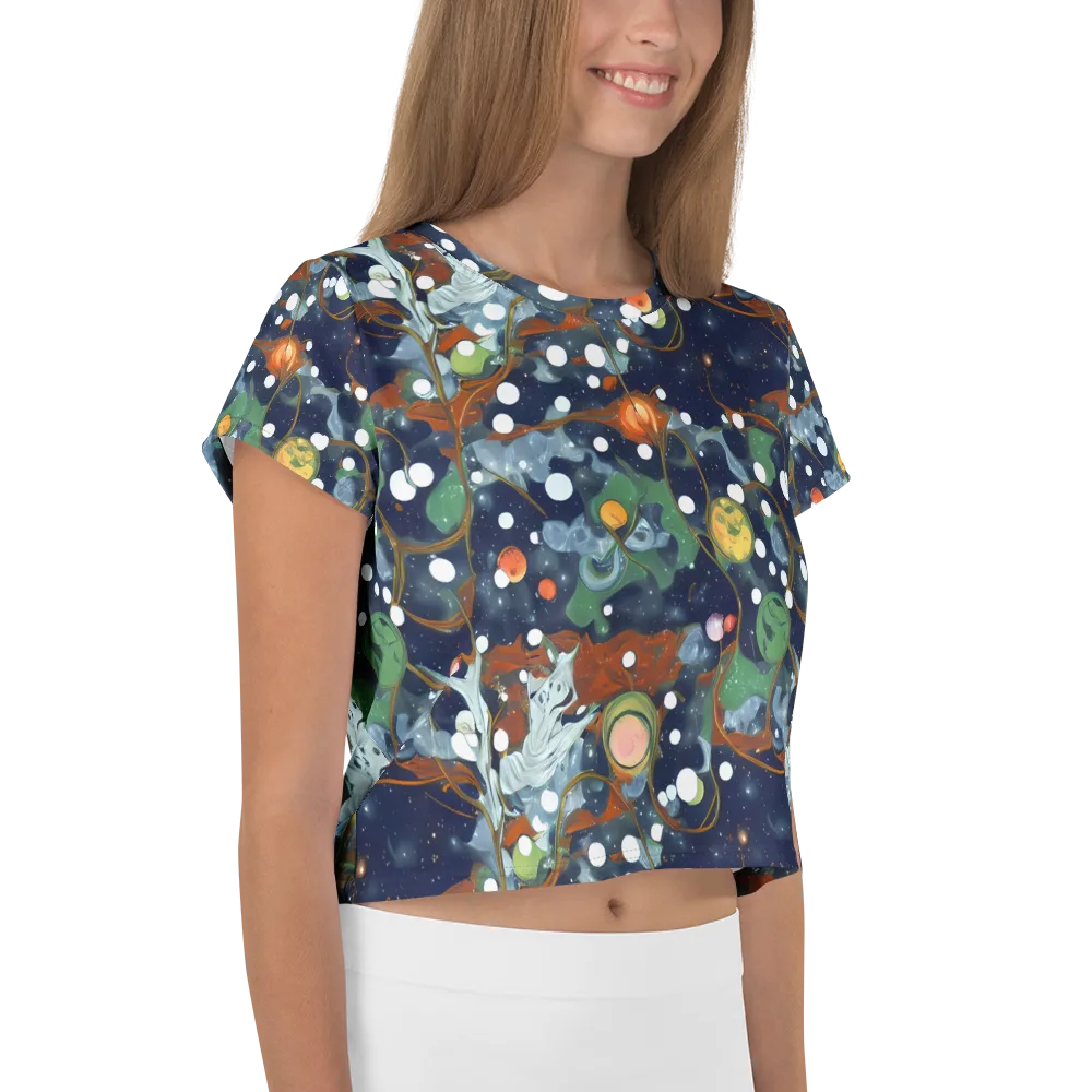 Indigo Wilds on Crop Tee — Right
