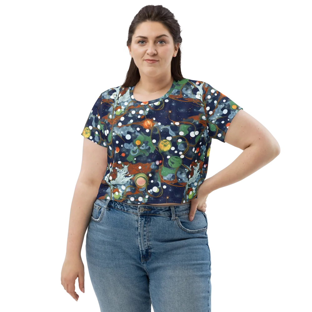 Indigo Wilds on Crop Tee — Front