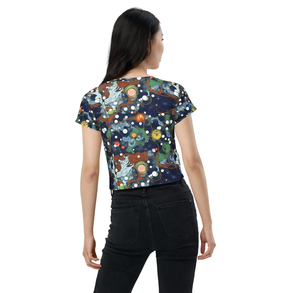 Indigo Wilds on Crop Tee — Back