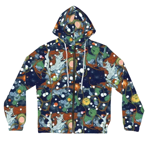 Indigo Wilds on a Women's Full-Zip Hoodie