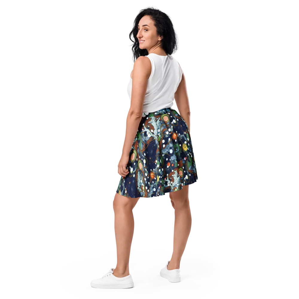 Indigo Wilds on Skater Skirt — Back