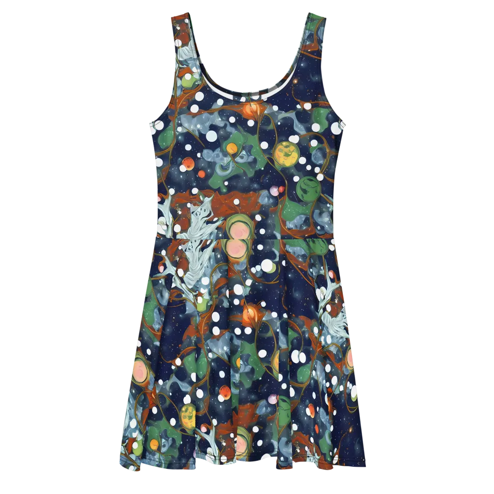 Indigo Wilds on Skater Dress — Front