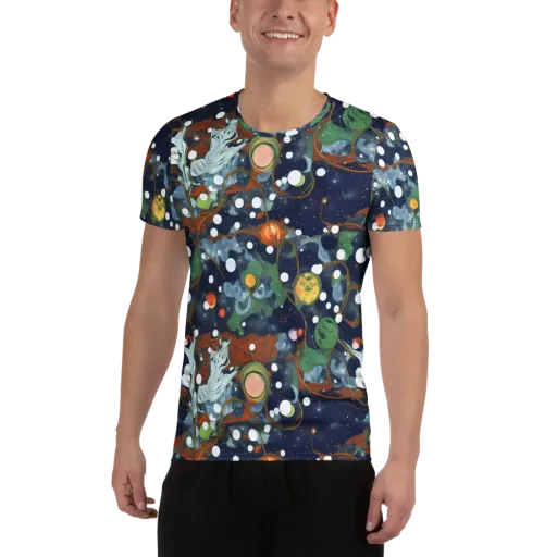 Indigo Wilds on a Men's Athletic T-Shirt