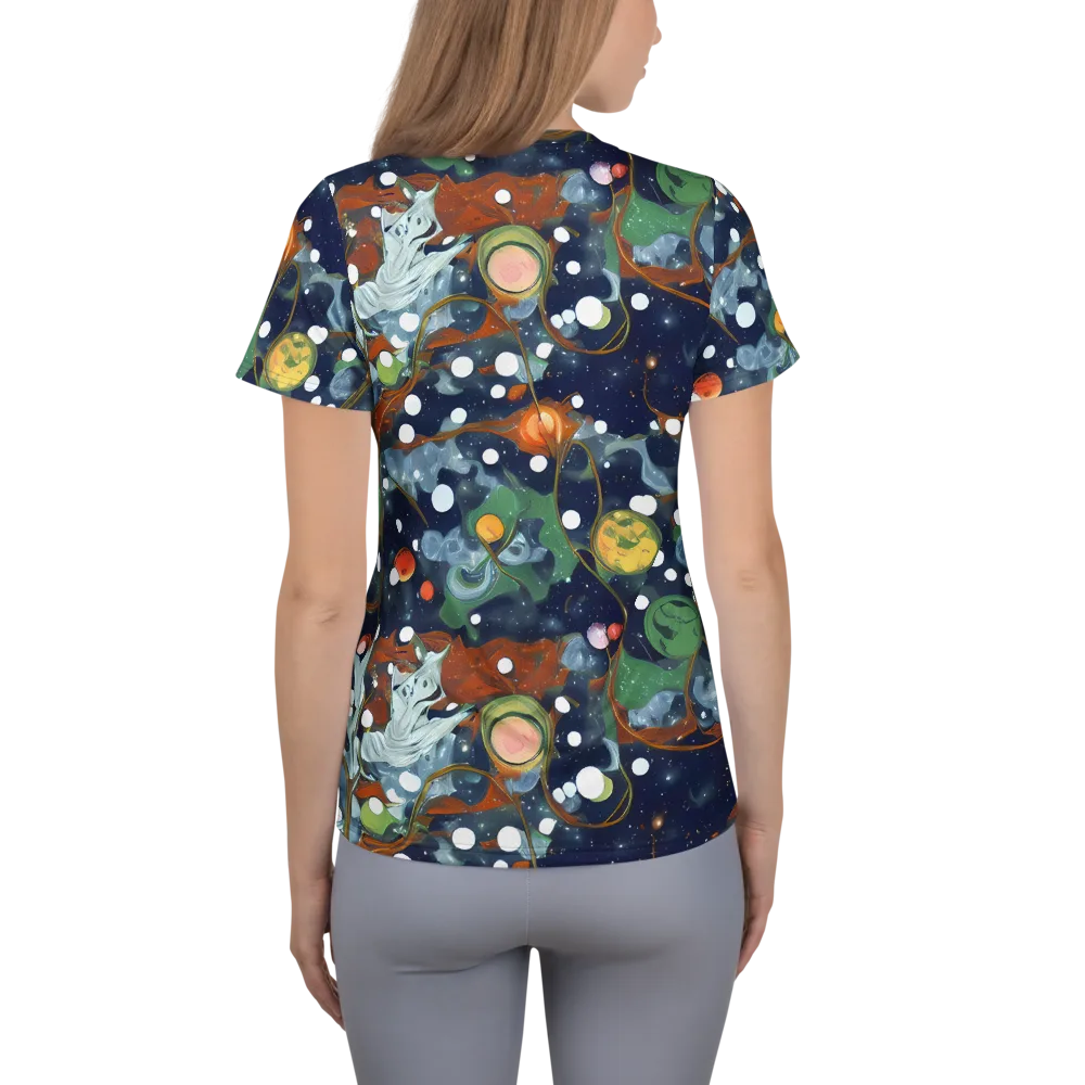 Indigo Wilds on Women's Athletic T-Shirt — Back