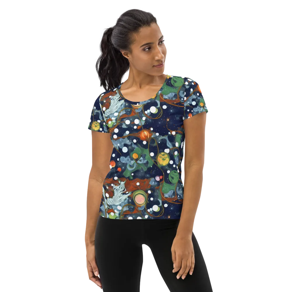 Indigo Wilds on Women's Athletic T-Shirt — Front