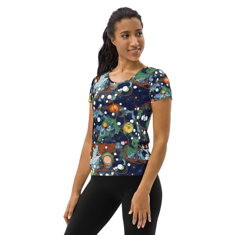 Indigo Wilds on Women's Athletic T-Shirt — Left