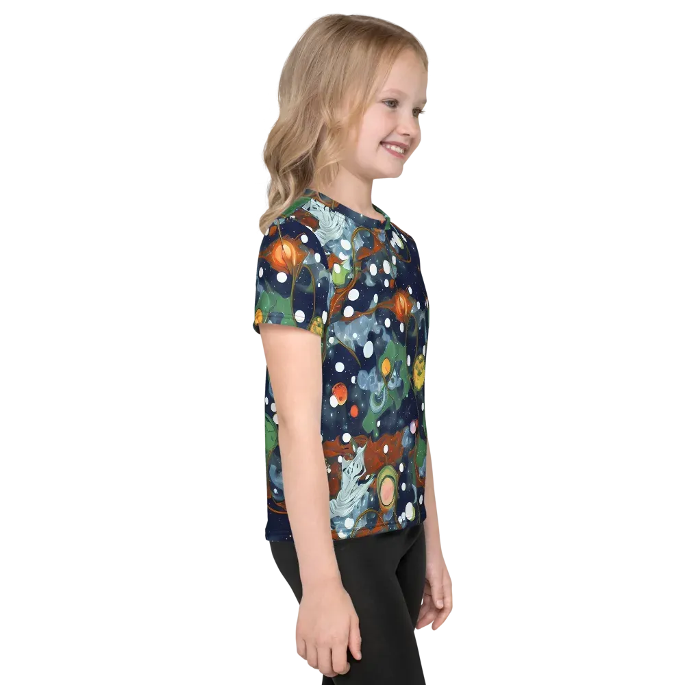 Indigo Wilds on Kids Crew Neck T-Shirt — Right