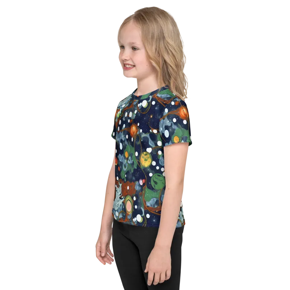 Indigo Wilds on Kids Crew Neck T-Shirt — Left