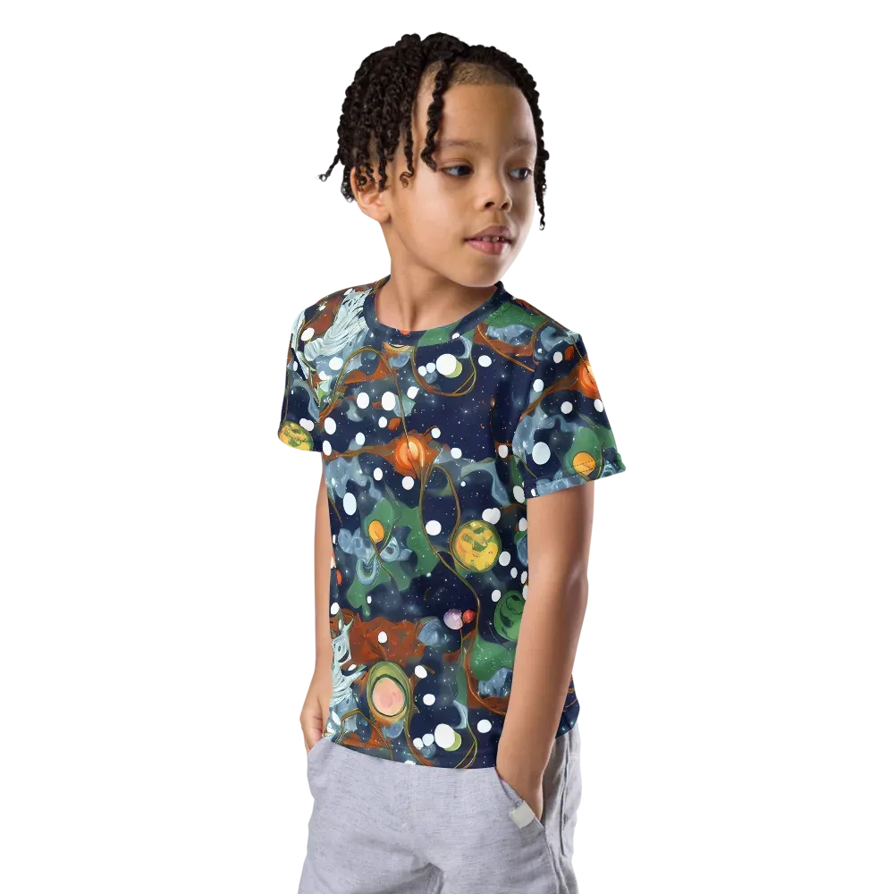 Indigo Wilds on Kids Crew Neck T-Shirt — Left Front