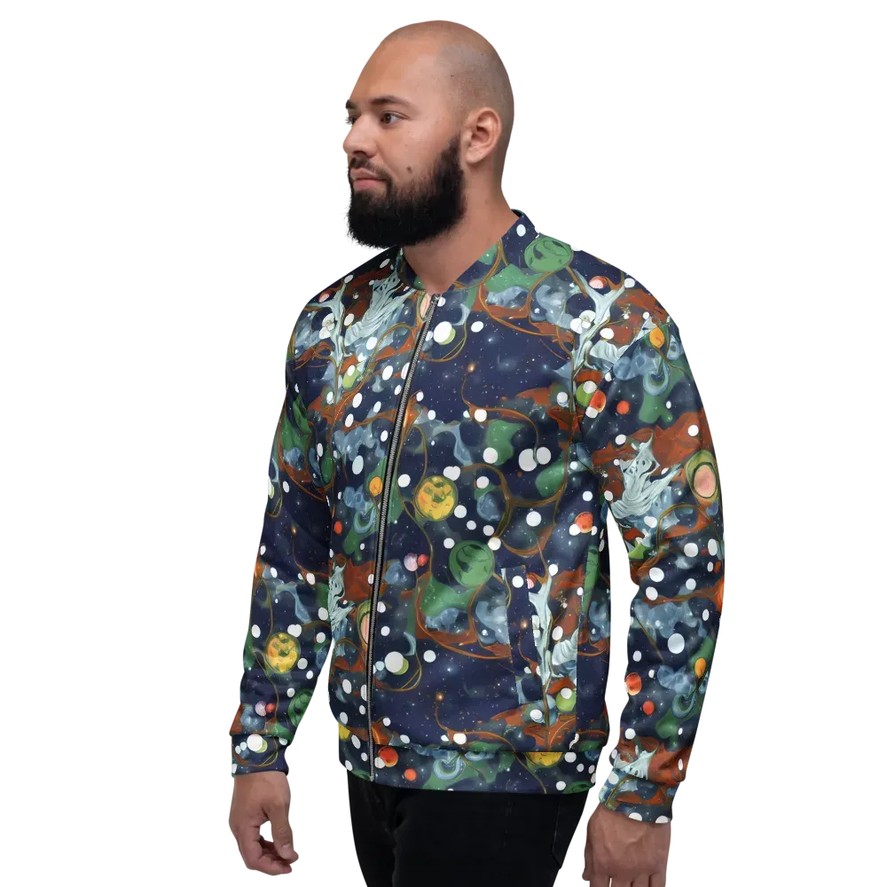 Indigo Wilds on Bomber Jacket — Left