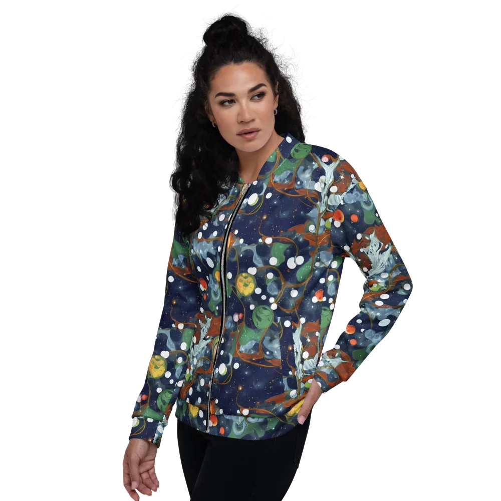 Indigo Wilds on Bomber Jacket — Left