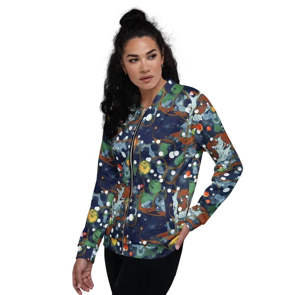 Indigo Wilds on Bomber Jacket — Left