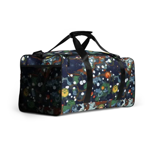 Indigo Wilds on a Duffle Bag