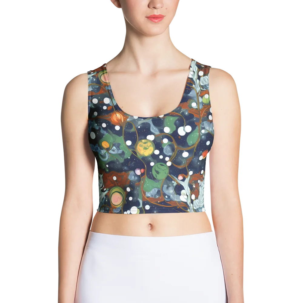 Indigo Wilds on Crop Top — Front