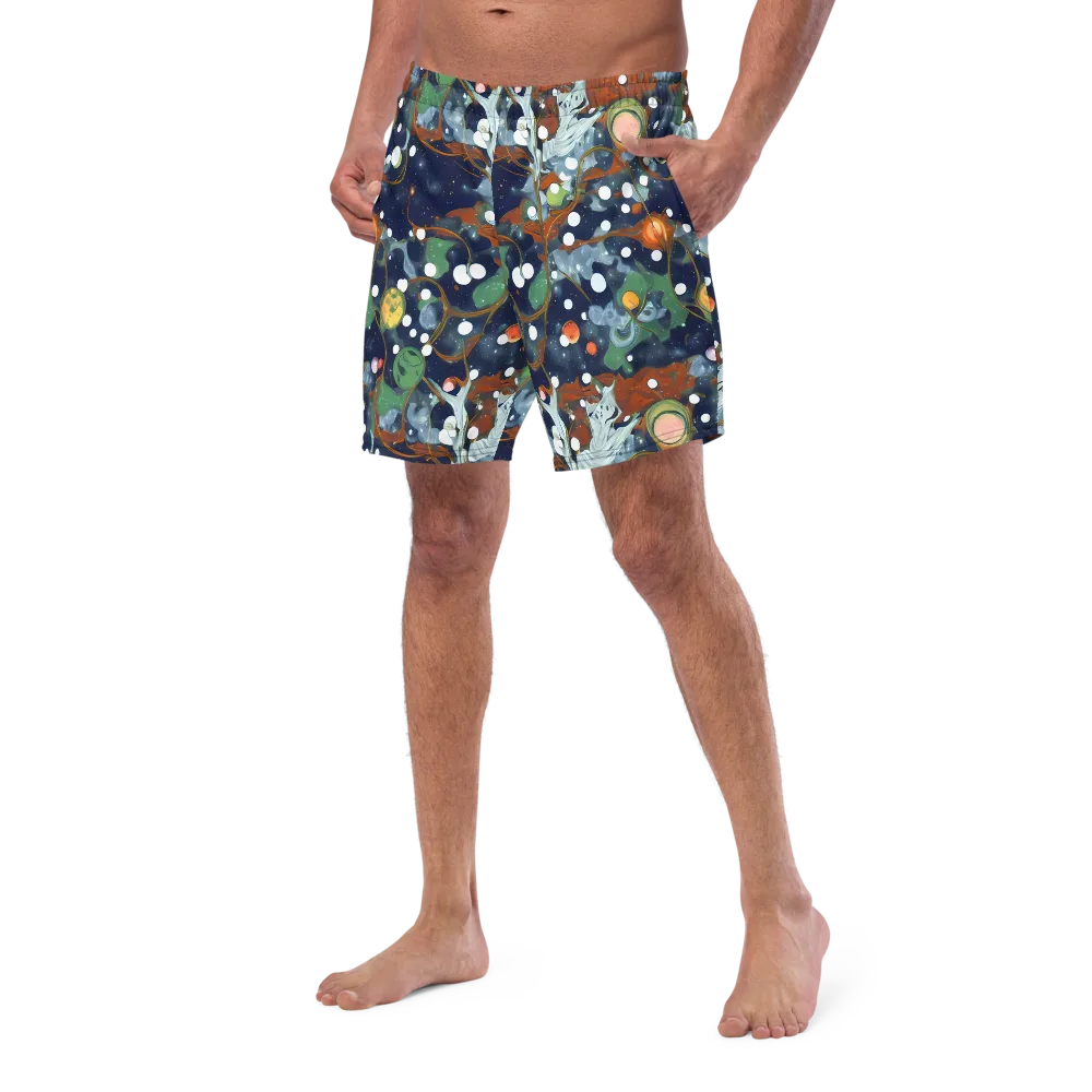 Indigo Wilds on Swim Trunks — Left Front