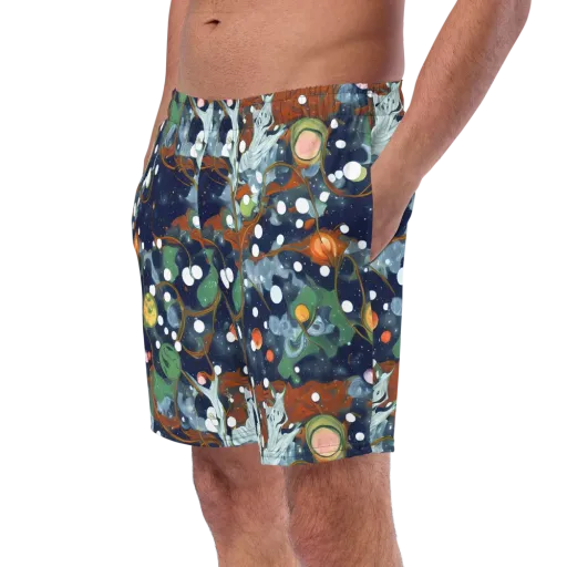 Indigo Wilds on a Swim Trunks