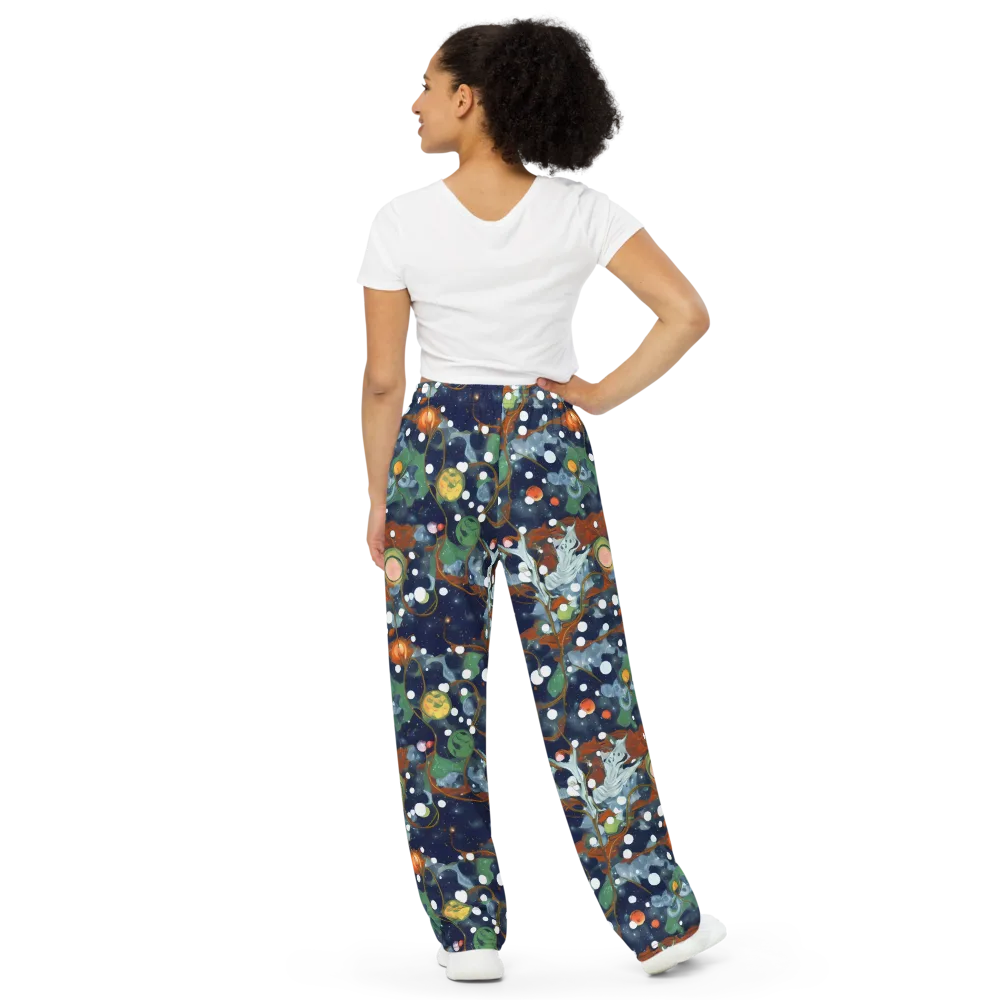 Indigo Wilds on Wide-Leg Pants — Back