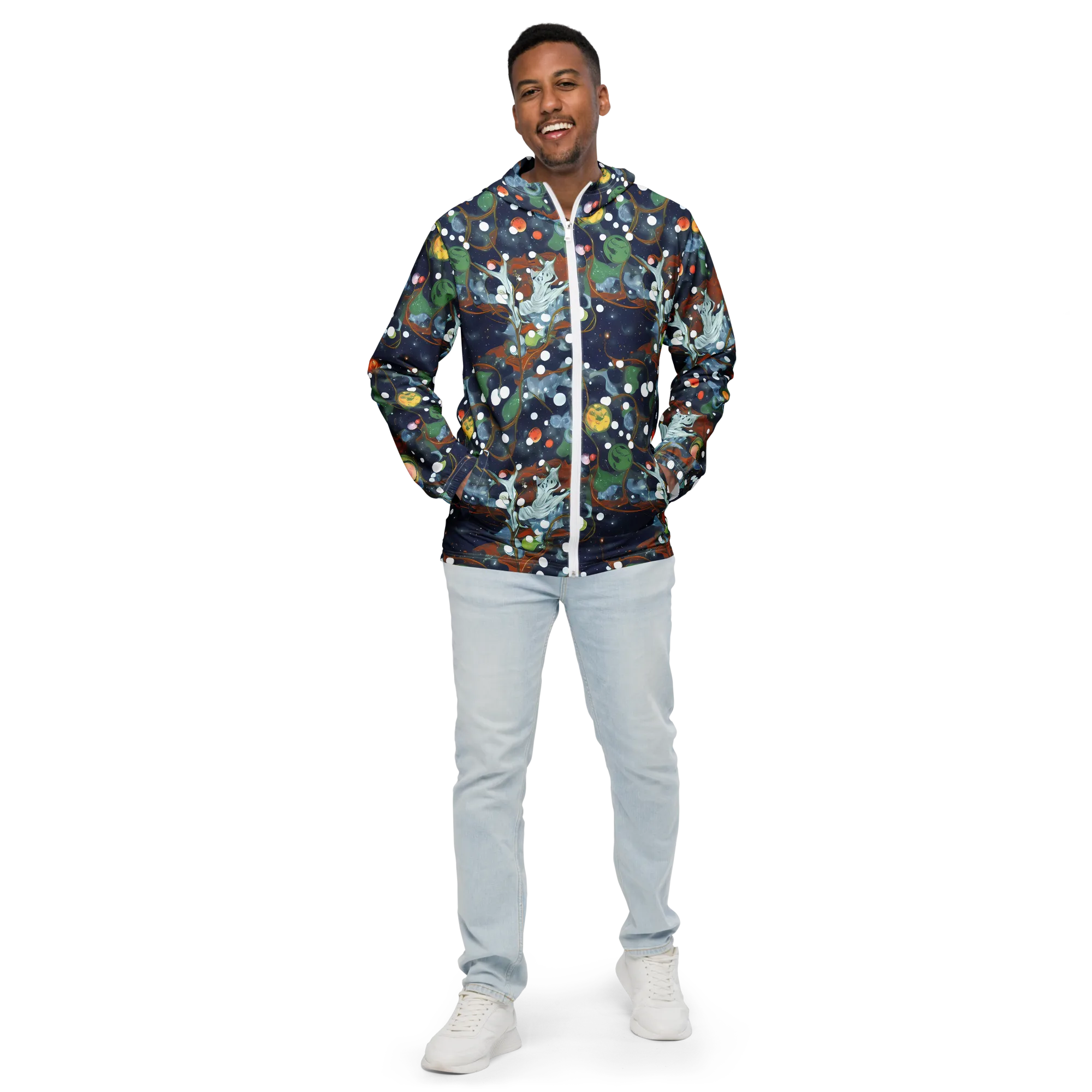 Indigo Wilds on Men's Windbreaker — Front