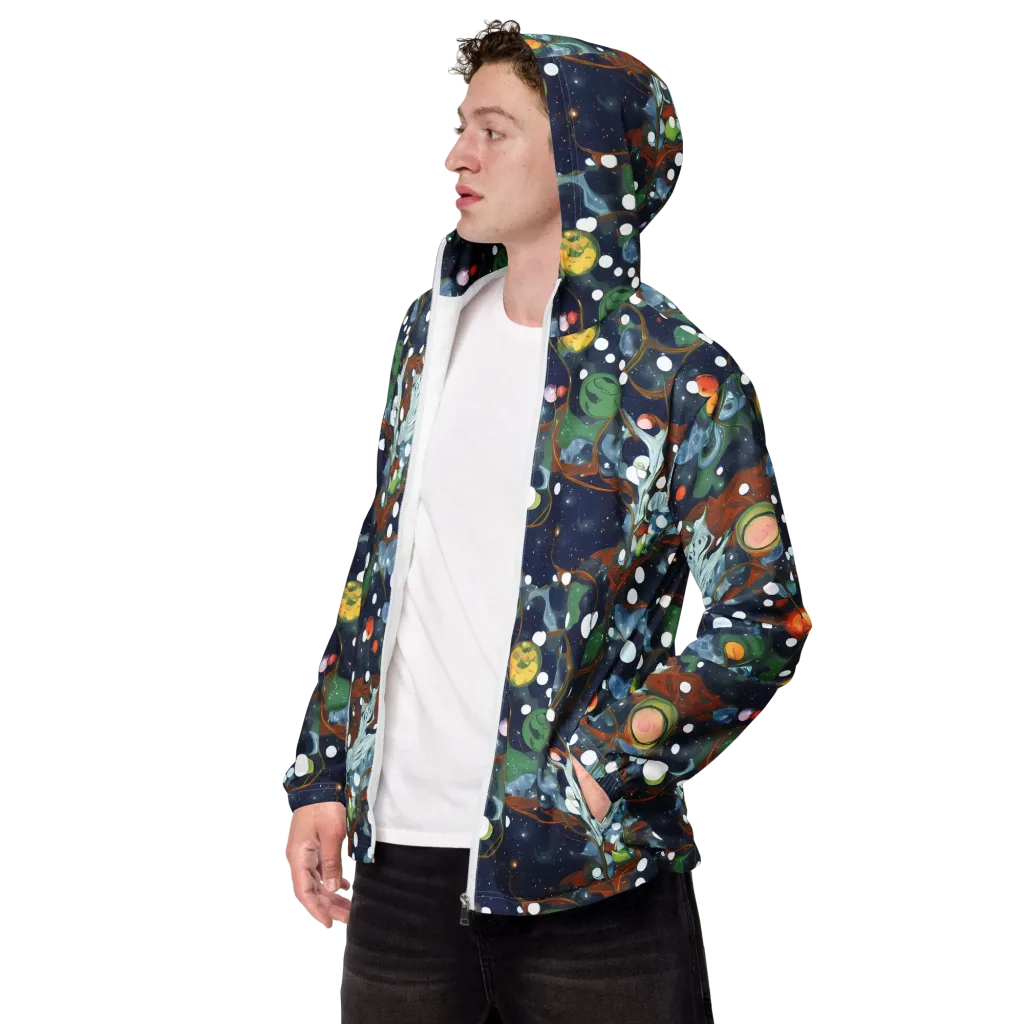 Indigo Wilds on Men's Windbreaker — Left Front
