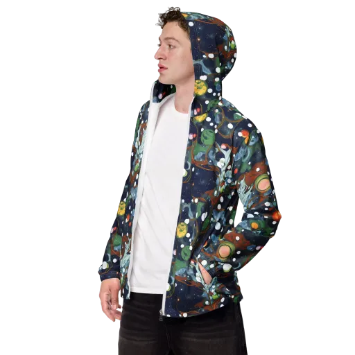 Indigo Wilds on a Men's Windbreaker