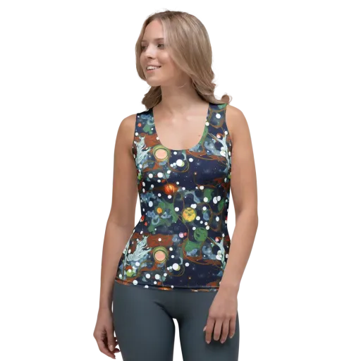 Indigo Wilds on a Women's Tank Top