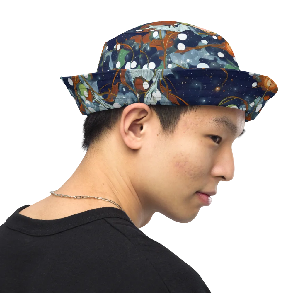 Indigo Wilds on Reversible Bucket Hat — Right Outside