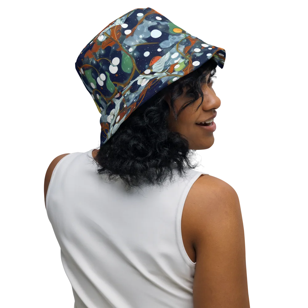 Indigo Wilds on Reversible Bucket Hat — Right Outside