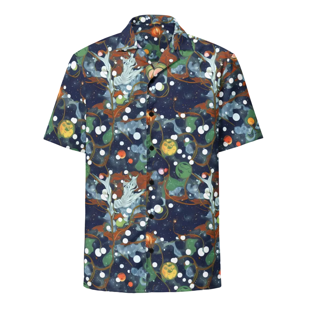 Indigo Wilds on Button Shirt — Front