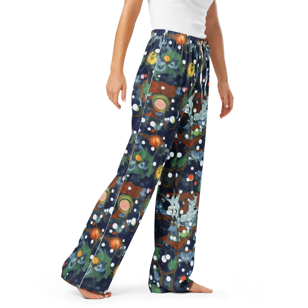 Indigo Wilds on Women's Pajama Pants — Right Front