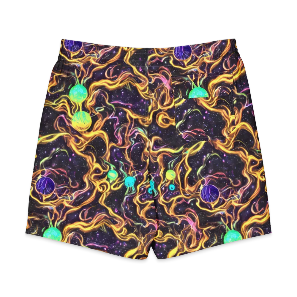 Planetary Tangle on Men's Board Shorts — Back