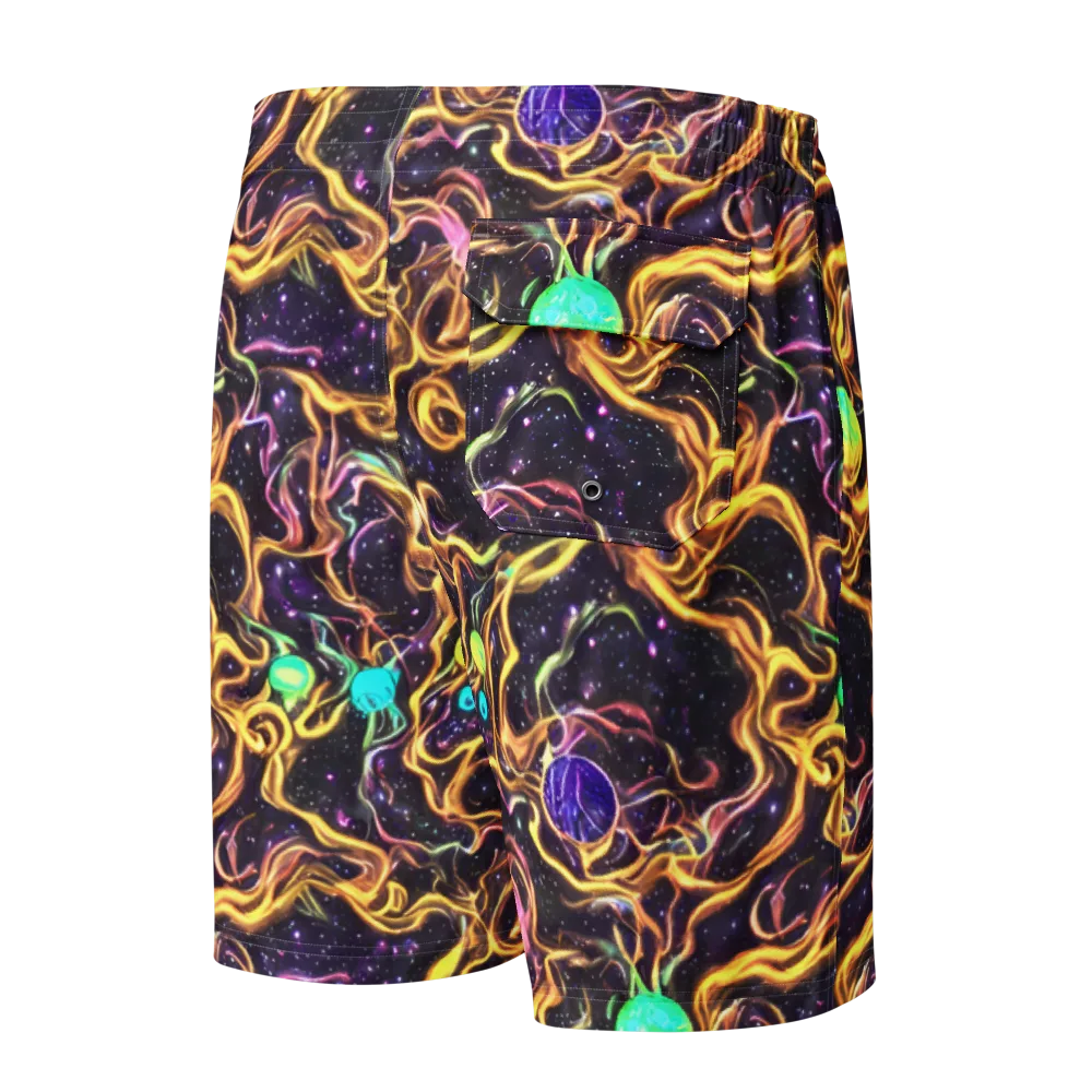Planetary Tangle on Men's Board Shorts — Back