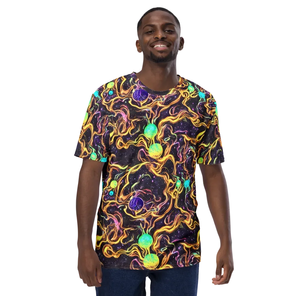 Planetary Tangle on Men's Crew Neck T-Shirt — Front